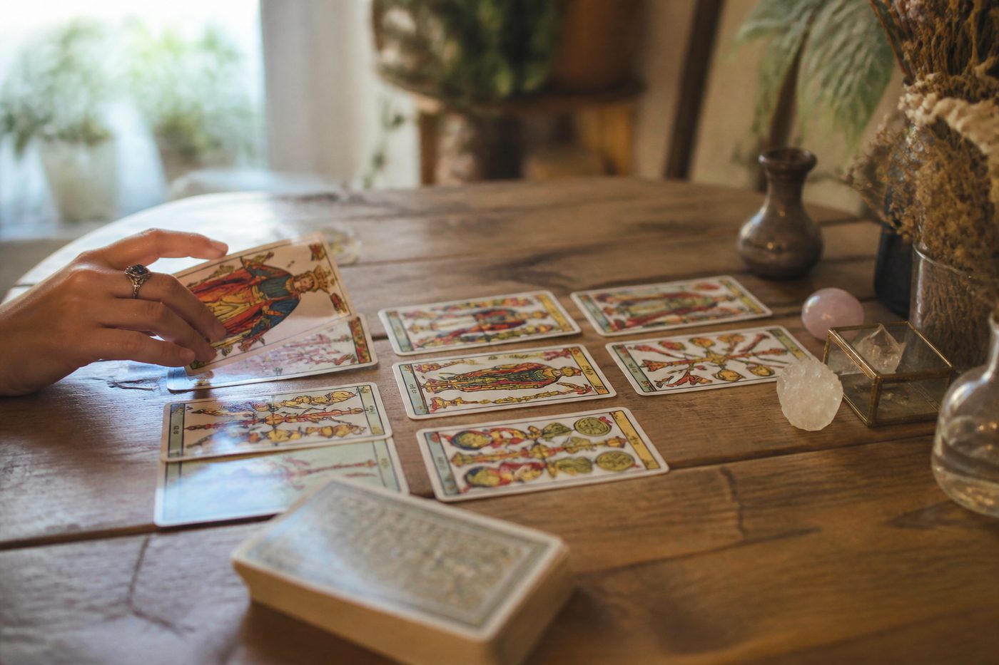Les cartes numérales et les figures : Les arcanes mineurs du tarot : les quatre familles : Astro Vision Avenir