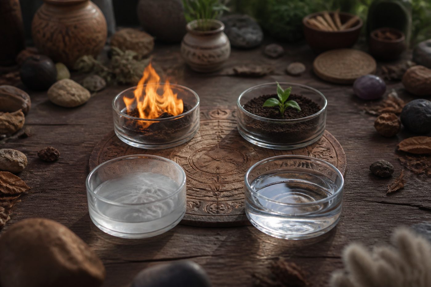 Pourquoi cette classification : Les quatre éléments astrologiques : feu, terre, air, eau : Astro Vision Avenir