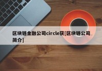 区块链金融公司circle获[区块链公司简介]